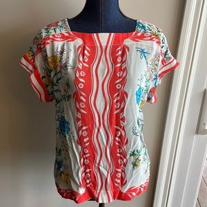 Maeve Anthropologie Sz S Blouse Top Floral